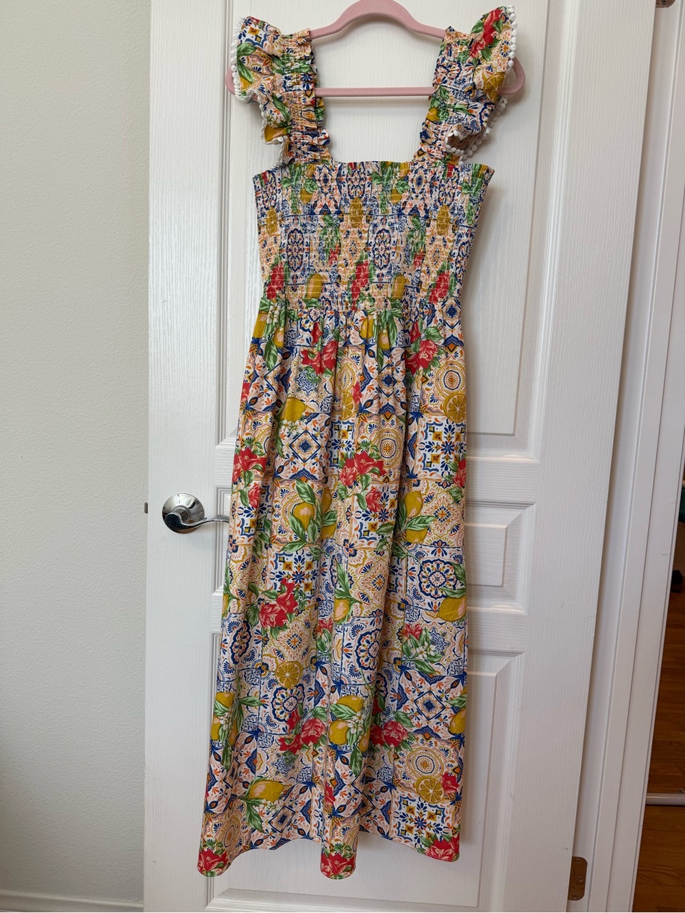 Anne Klein Multicolor Floral Tile Print Sundress
